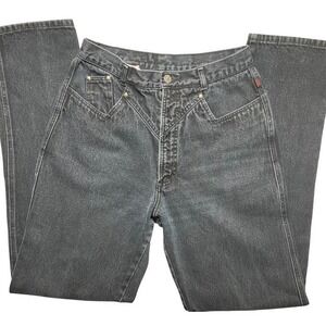 Vintage Rockies Womens Sz 28x34 Rocky Mountain Jeans V Yoke Front Design-1528